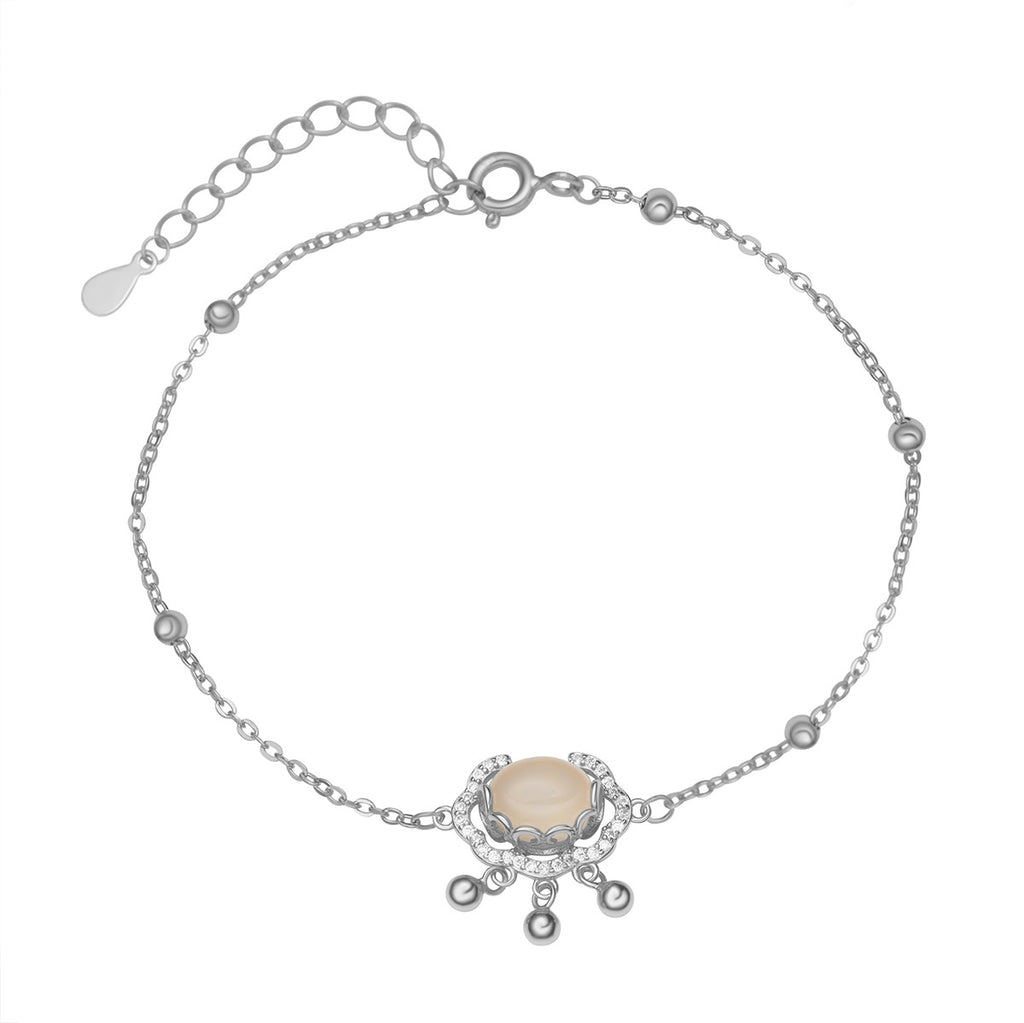 Damen zartes Armband mit funkelndem Edelstein und filigranen Details Shop Nory