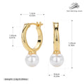 Damen Ohrhänger mit elegantem Perlenanhänger Shop Nory
