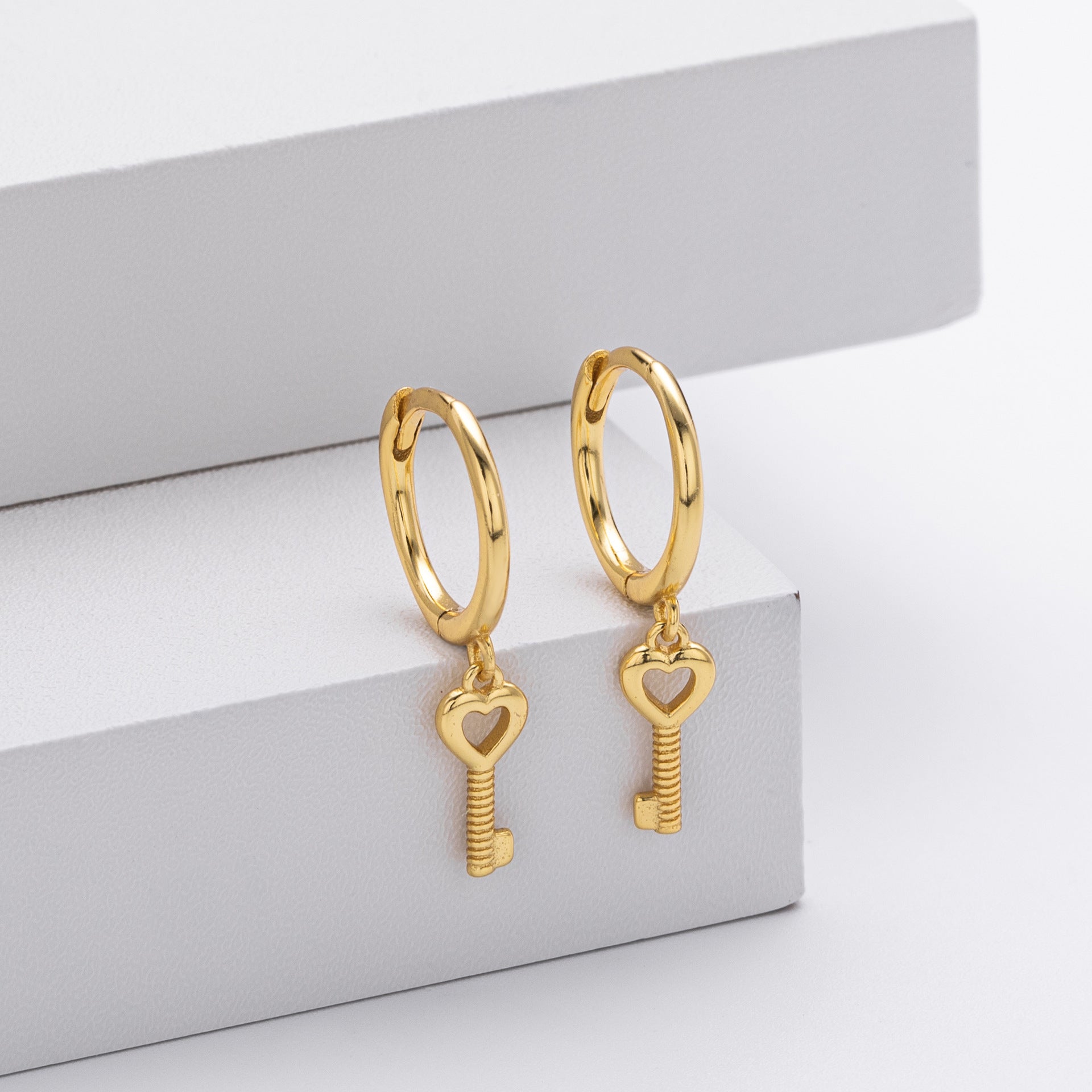 Damen Ohrhänger mit Schlüsselanhänger aus 925 Sterling Silber Shop Nory