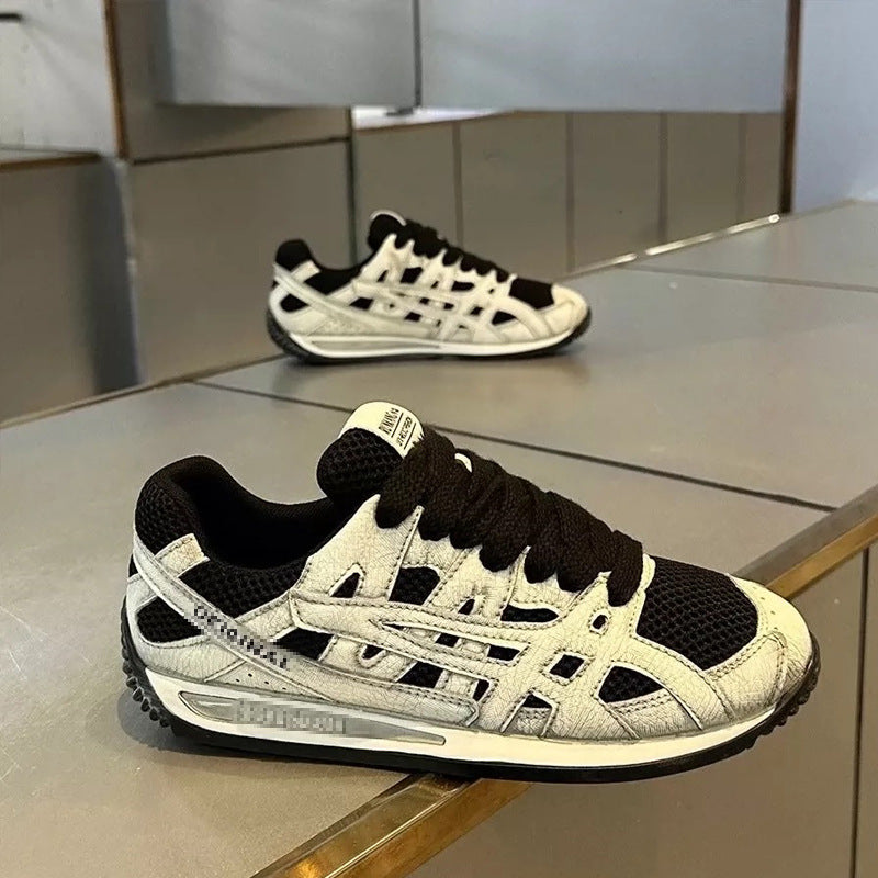 Herren Atmungsaktiver Retro-Laufsneaker mit Mesh- und Wildleder-Overlays Shop Nory