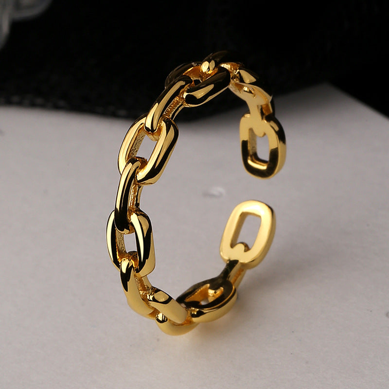 Damen Ring mit modernen Kettengliedern Shop Nory