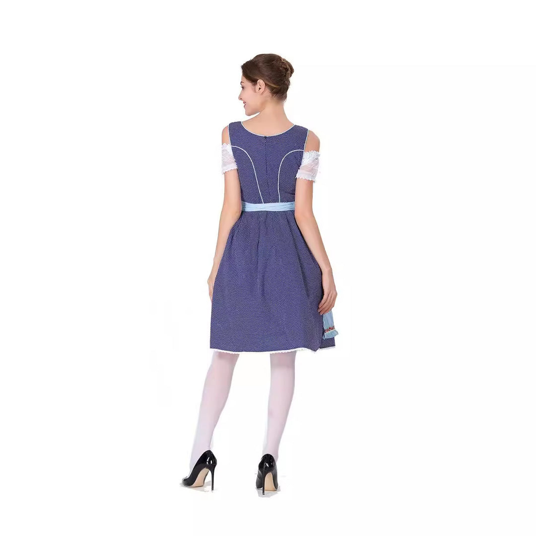Damen nan tradicionales Oktoberfest Dirndlkleid mit Schürze Shop Nory
