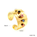 Damen offener Ring mit kunstvollen Steinen Shop Nory
