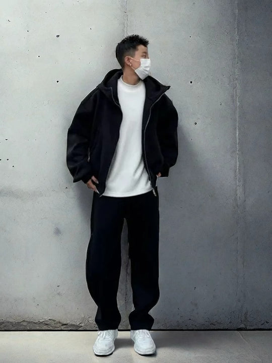 Herren Urbanes Oversized Jacken-Set Shop Nory