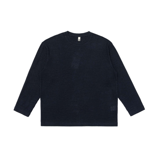 Unisex Gerippter Rundhalspullover aus feinem Strick mit Relaxed‑Fit Shop Nory