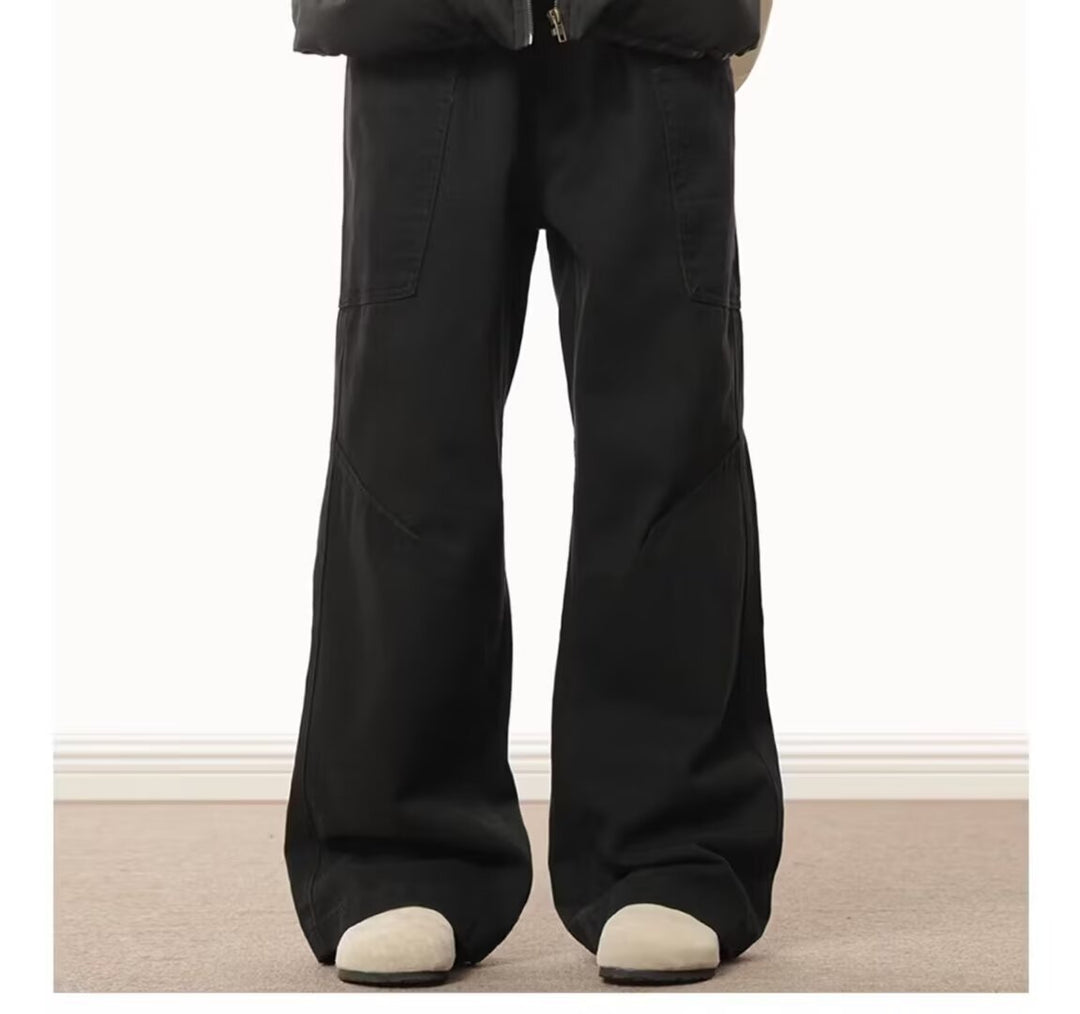 Damen Weitgeschnittene High-Waist Cargo-Hose Shop Nory