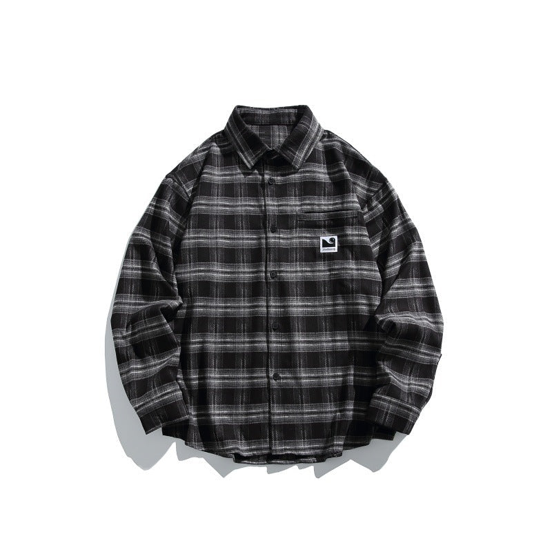 Herren Karierte Overshirt-Hemdjacke im Boxy-Relaxed-Schnitt Shop Nory