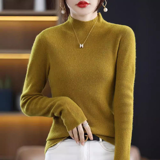 Damen Schmaler Kurzrollkragenpullover in kuscheliger Kaschmir‑Optik mit feiner Rippenstruktur Shop Nory