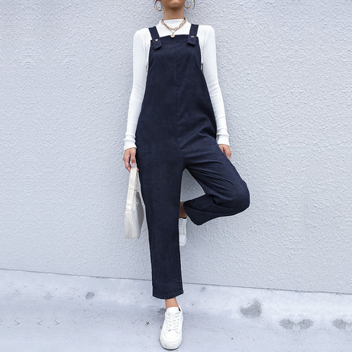 Damen Lässiger Overall mit hohen Kragen Shop Nory