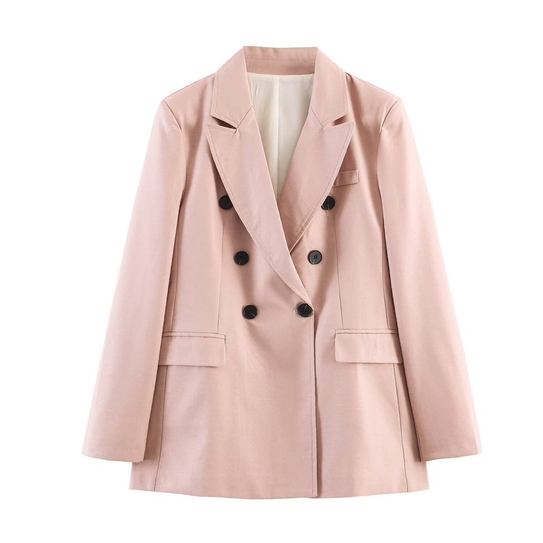Damen Weite High‑Waist Anzughose mit Bügelfalte und Seitentaschen Shop Nory