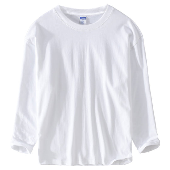 Unisex Langärmliges Premium-Basics-Langarmshirt aus Baumwollmix mit Rundhalsausschnitt Shop Nory