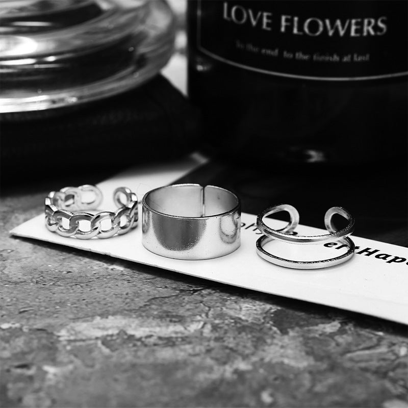 Damen romantisches und elegantes Ring-Set Shop Nory