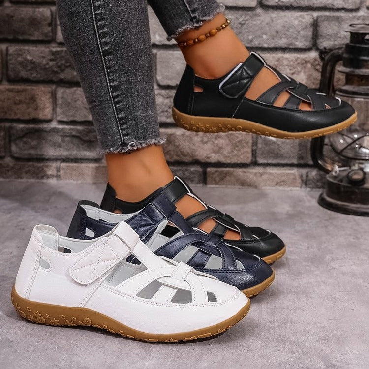 Damen Komfortable Freizeitschuhe mit verstellbarem Riemen