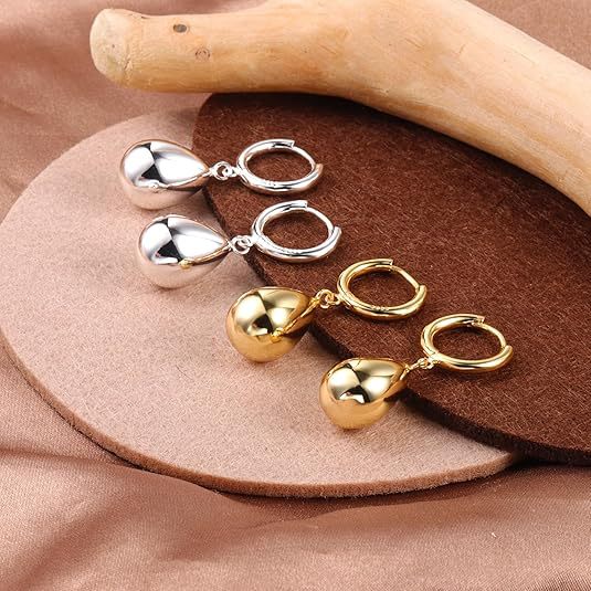 Damen Ohrgehänge mit tropfenförmigem Anhänger Shop Nory