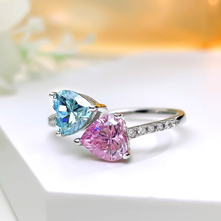 Damen Herzförmiger Schmuckring mit Zirkonia Shop Nory