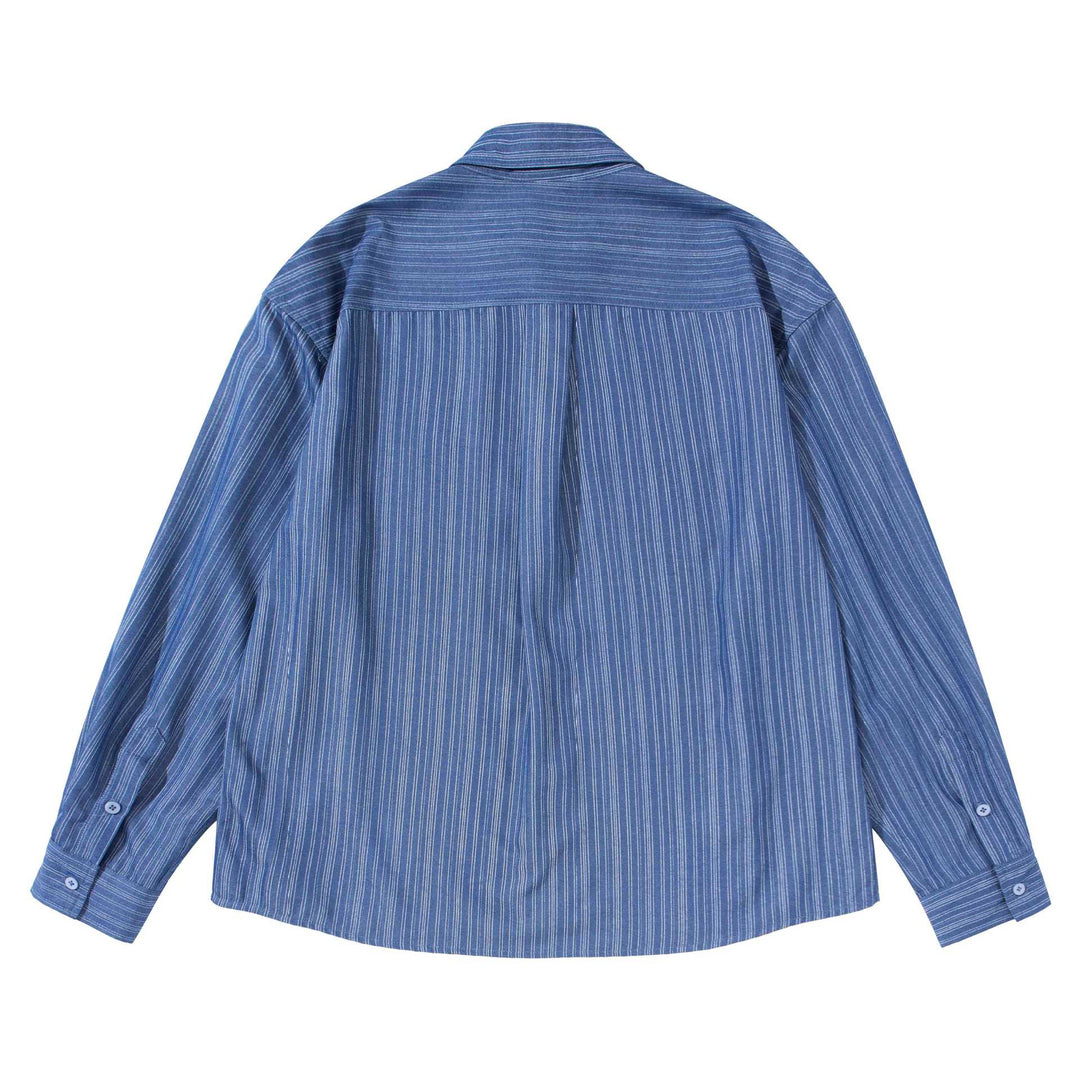 Unisex Gestreiftes Oversize‑Hemd im Boxy‑Schnitt Shop Nory