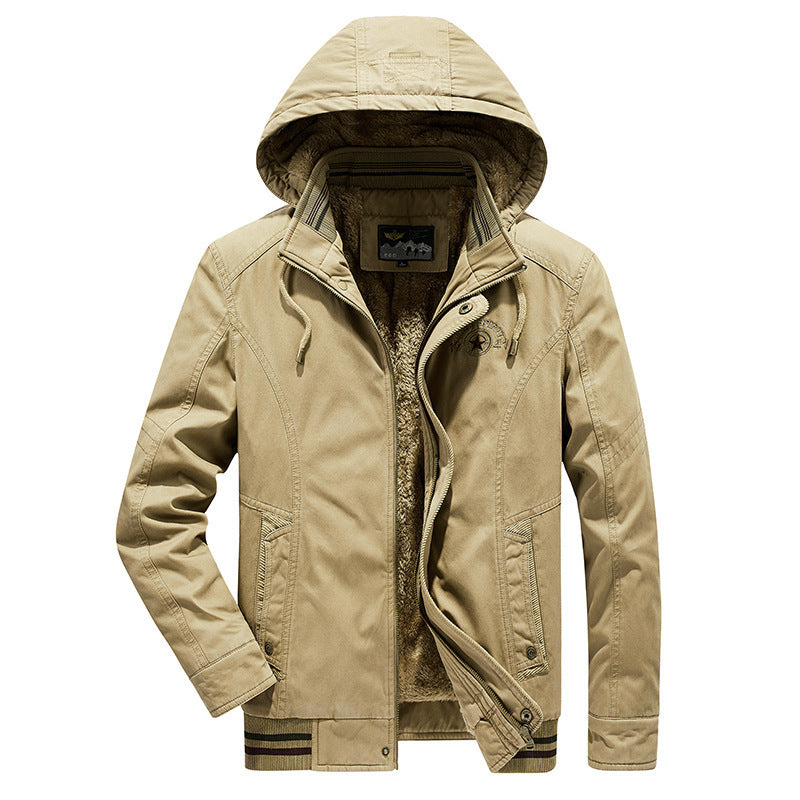 Herren Utility-Kapuzenjacke im Field-Parka-Stil mit Thermofutter und Multifunktions-Taschen Shop Nory