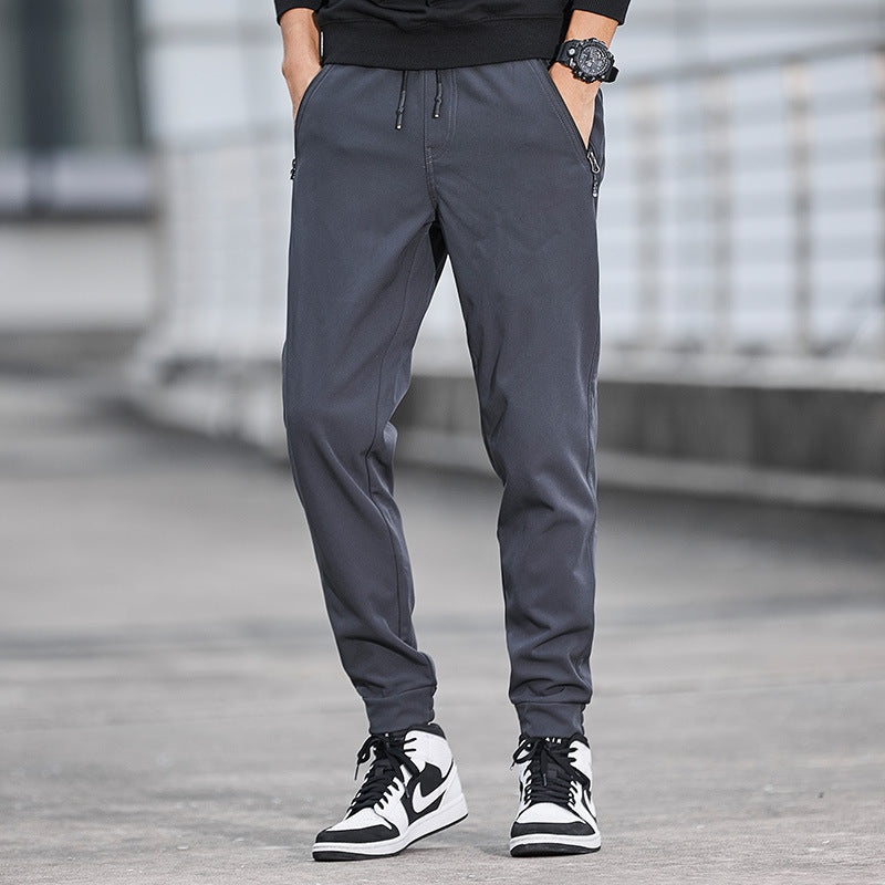 Herren Technische Softshell-Jogginghose mit wasserabweisender Membran, Reißverschlusstaschen und elastischem Kordelbund Shop Nory