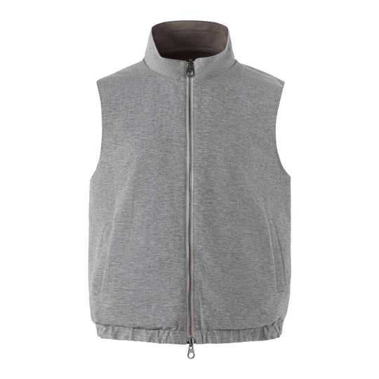 Unisex Wendbare Steppweste mit hohem Stehkragen und elastischem Saum Shop Nory