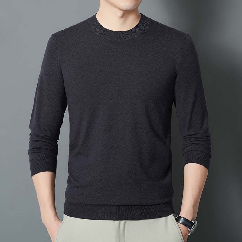 Herren Feiner Rundhalspullover aus Feinstrick mit schmaler Silhouette Shop Nory