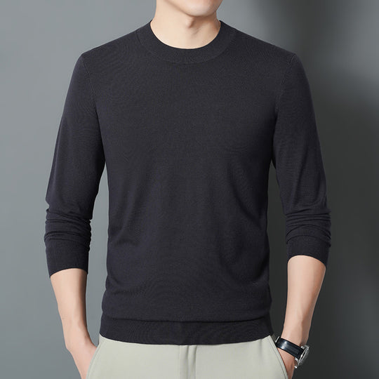 Herren Feiner Rundhalspullover aus Feinstrick mit schmaler Silhouette Shop Nory