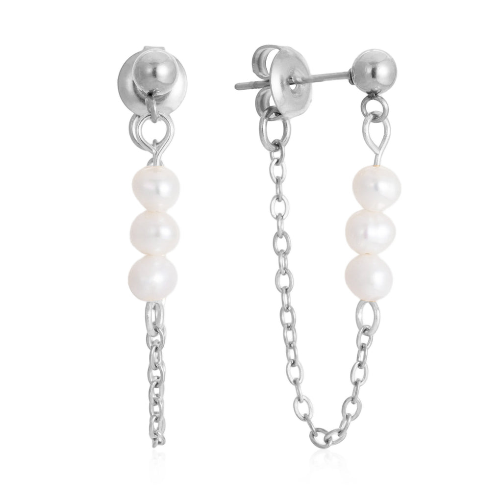 Damen Offene Ohrhänger mit elegantem Spiral-Design aus hypoallergenem Edelstahl Shop Nory