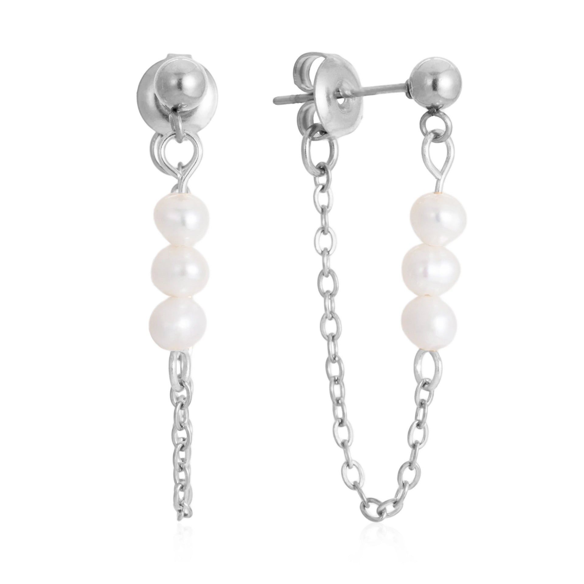 Damen Offene Ohrhänger mit elegantem Spiral-Design aus hypoallergenem Edelstahl Shop Nory