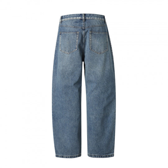 Damen Hochtaillierte Jeans mit Bundfalte, geradem Schnitt und weitem Bein Shop Nory