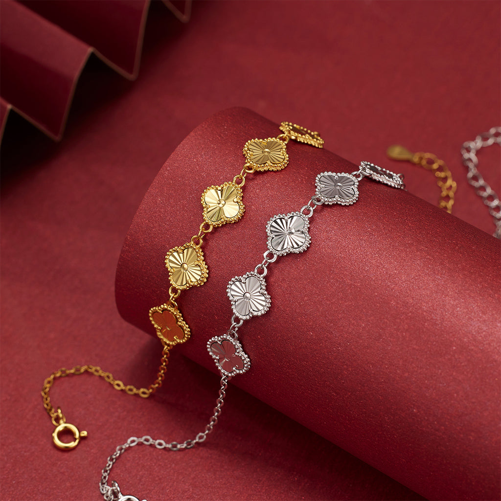 Damen filigranes Armband mit kunstvollen Blumenelementen Shop Nory