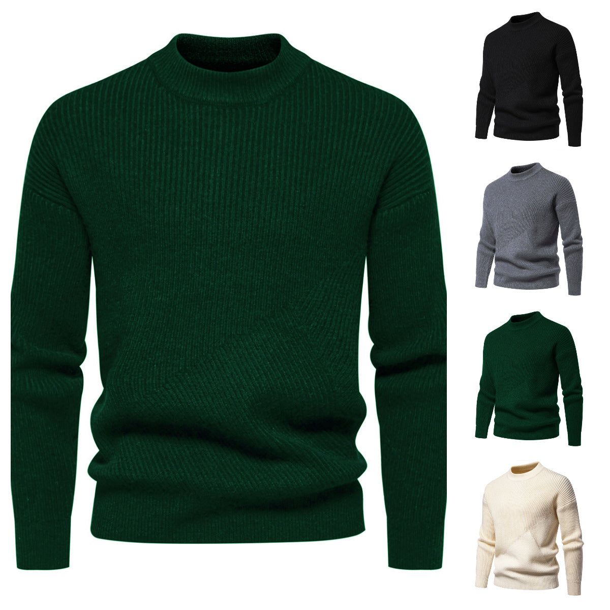 Herren Feinstrickpullover mit modernem Rippenmuster und hochwertiger Verarbeitung Shopnory