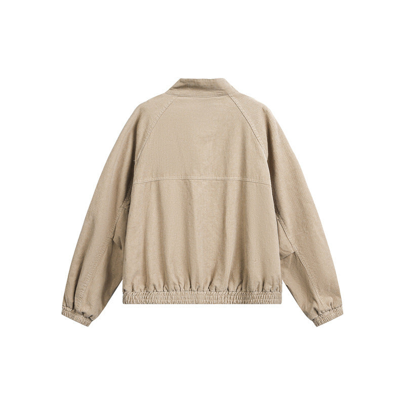 Unisex Cord-Blouson im kastigen Boxy-Schnitt mit Stehkragen und funktionalen Klappentaschen Shop Nory