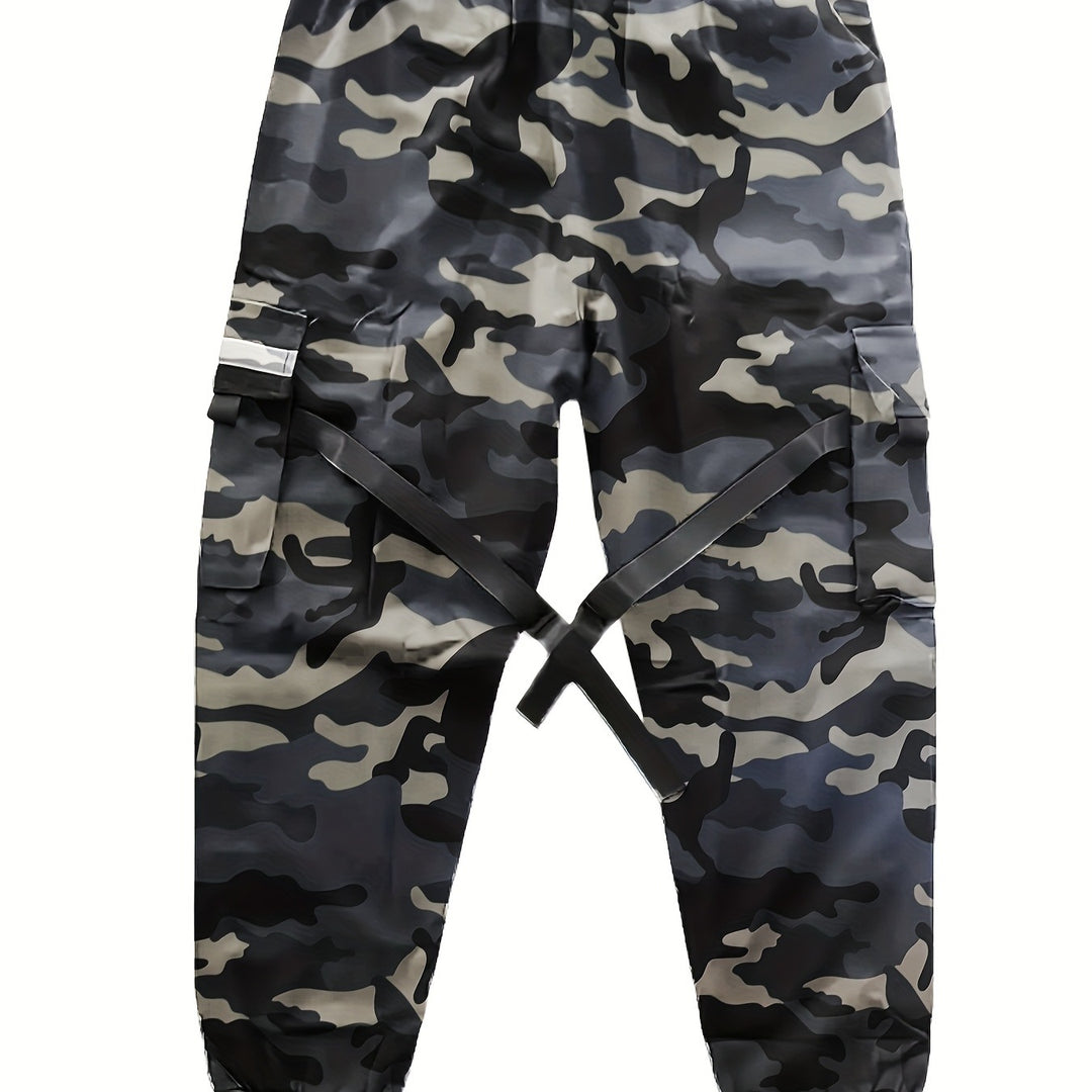 Herren Utility‑Cargo‑Jogginghose mit elastischem Bund, verstellbaren Beinriemen & Multifachtaschen Shop Nory