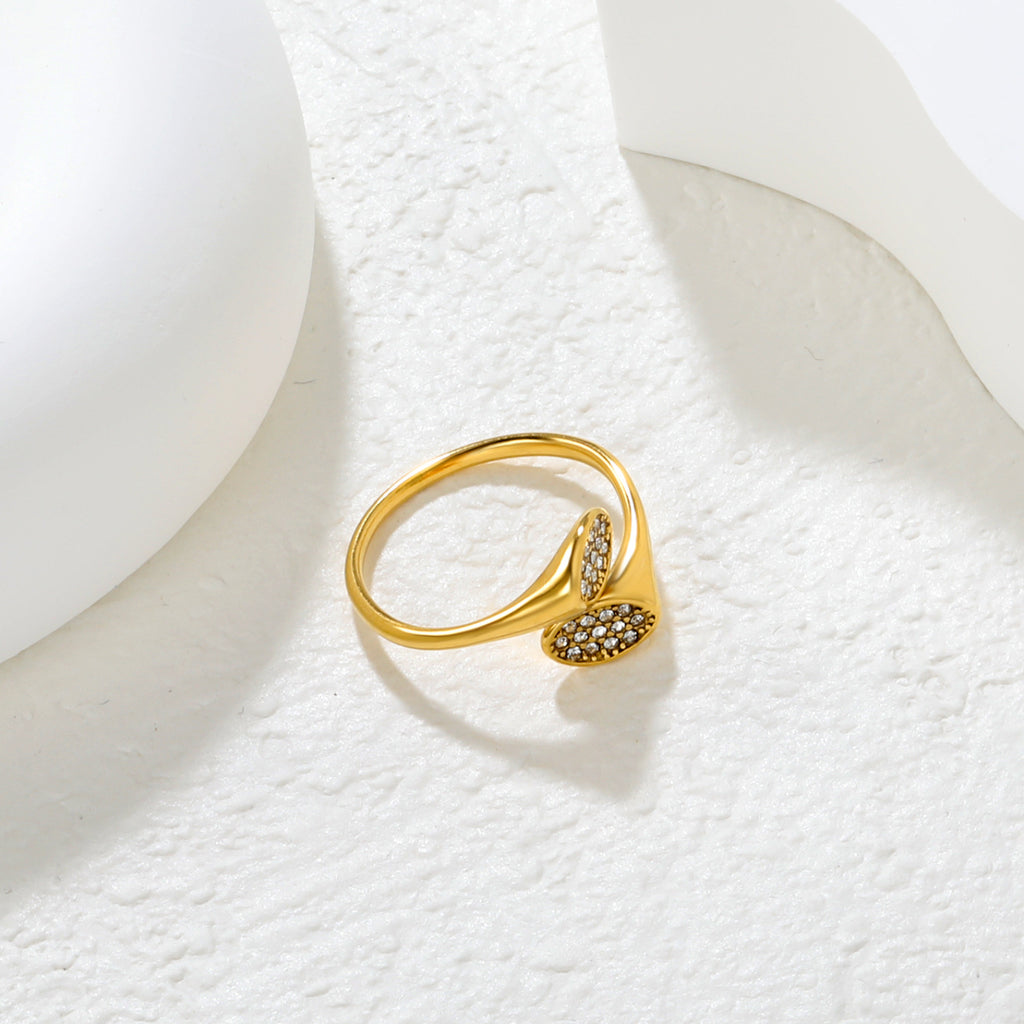Damen verstellbarer Ring mit funkelnden Zirkonia-Akzenten Shop Nory
