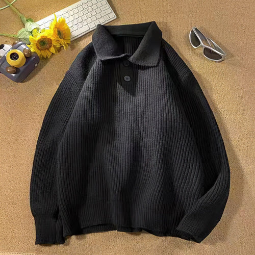 Damen Feinstrick-Polopullover mit Rippenstruktur und Zwei-Knopf-Leiste Shop Nory