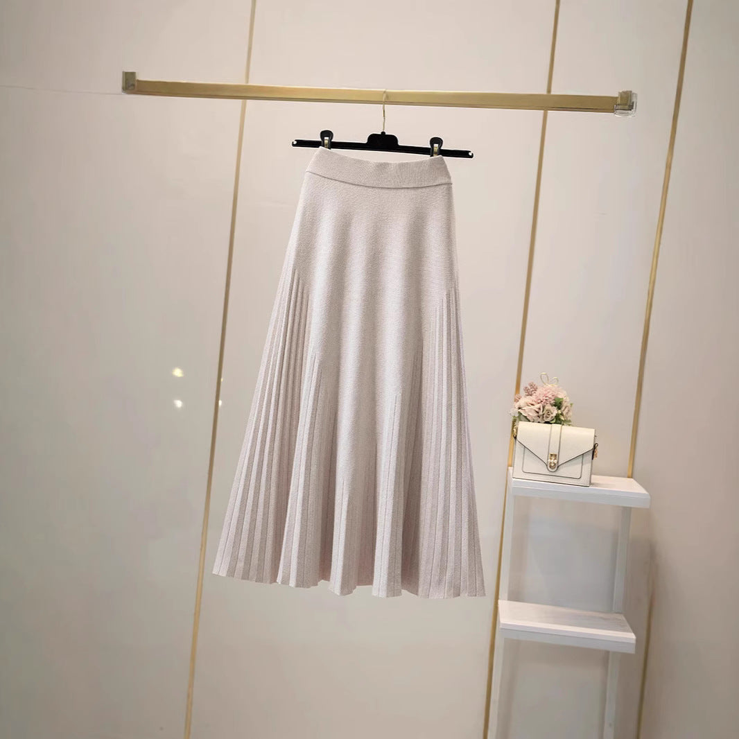 Damen Plissierter Wickelrock Shop Nory