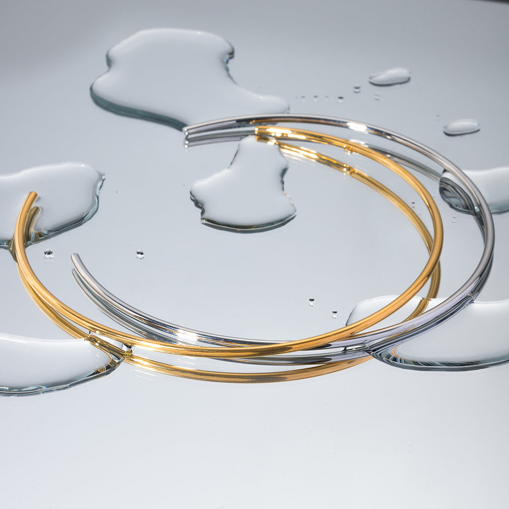 Damen Minimalistisches Armreif aus hochwertigem Edelstahl Shop Nory