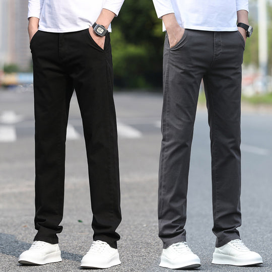 Herren Slim Fit Stretch-Hose mit elastischem Bund und geradem Bein Shop Nory