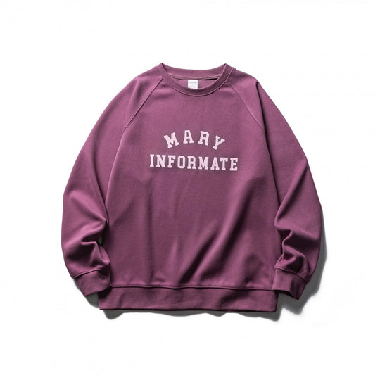 Unisex Oversize-Sweatshirt im Collegiate-Look mit Rundhals und Raglanärmeln Shop Nory