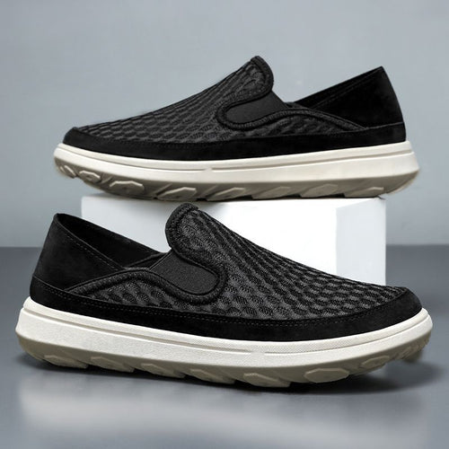 Herren nan atmungsaktiver Mesh-Slip-On Loafer mit elastischen Einsätzen und stoßdämpfender EVA-Sohle Shop Nory