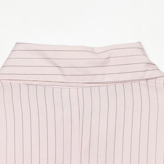 Damen Hemdbluse mit Taillenschleife und Nadelstreifen-Design Shop Nory