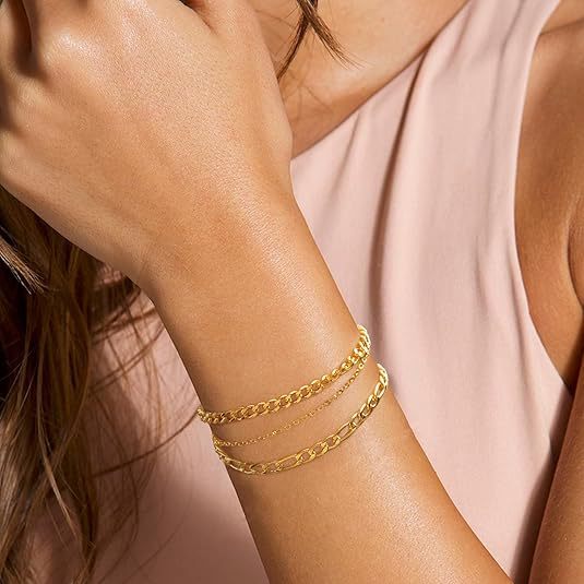 Damen Fußkettchen mit funkelnden goldfarbenen Perlen und elegantem Design Shop Nory