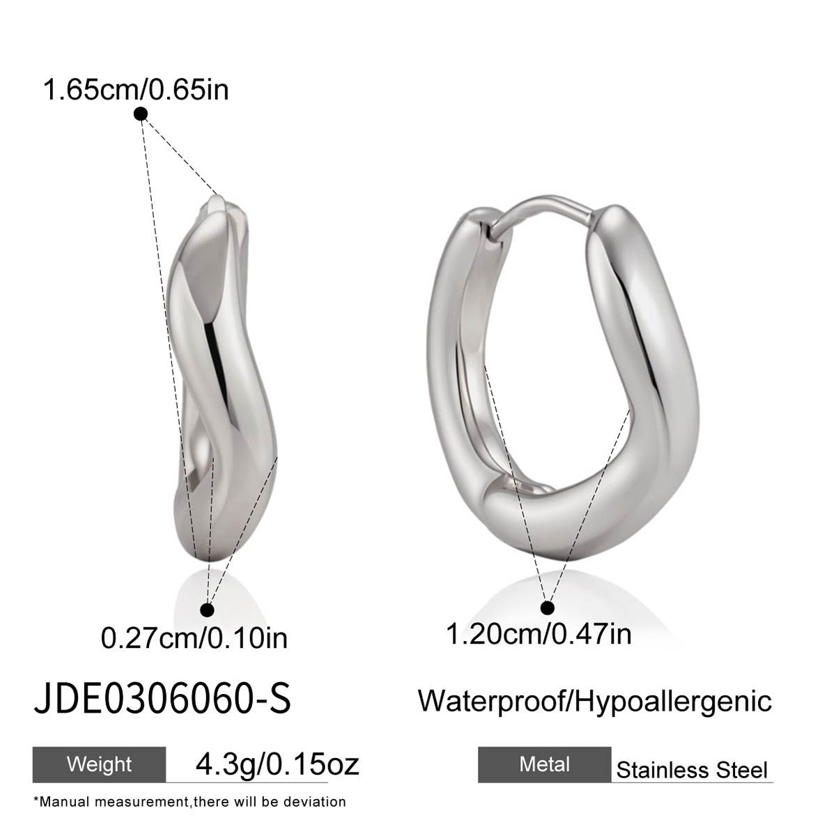 Damen Ohrhänger im modernen Wickeldesign Shop Nory