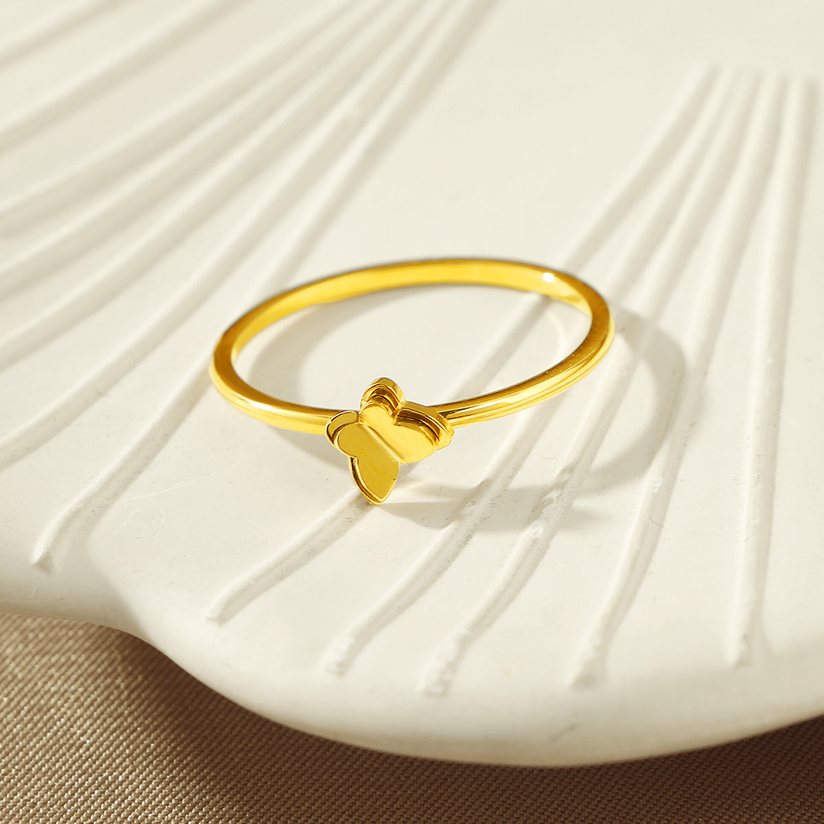 Damen Schmetterlingsmotiv Verstellbarer Ring Shop Nory