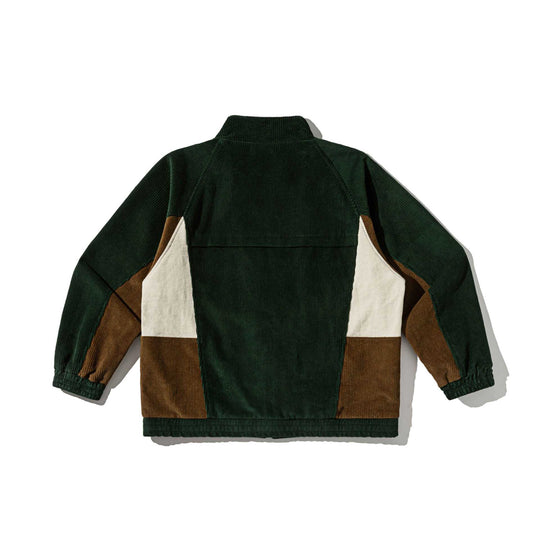 Unisex Kurz geschnittene Cord-Trackjacke im Retro-Utility-Stil mit Stehkragen Shop Nory