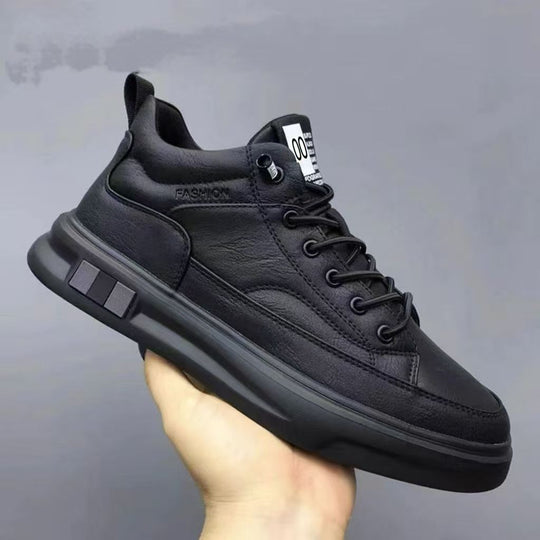 Herren modische Sneaker mit Hochwertiger Lederoberfläche