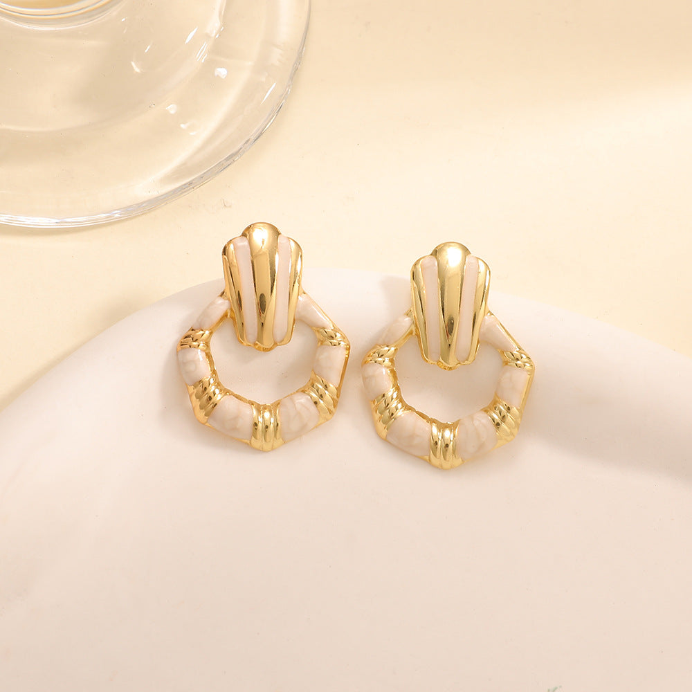 Damen Ohrringe im eleganten Muschel-Design Shop Nory