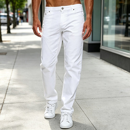Herren Klassische Gerade geschnittene Jeans Shop Nory