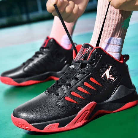 Herren Performance-Basketballschuhe mit gepolsterter Knöchelmanschette und griffiger Courtsohle Shopy Nory