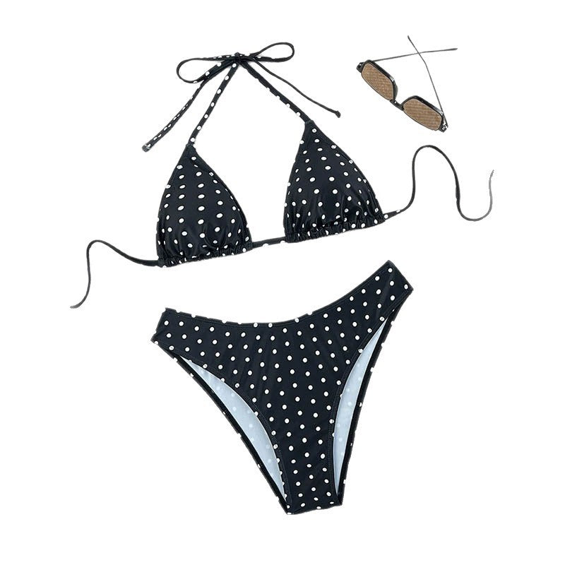 Damen Triangel-Bikini mit schickem Leo-Muster