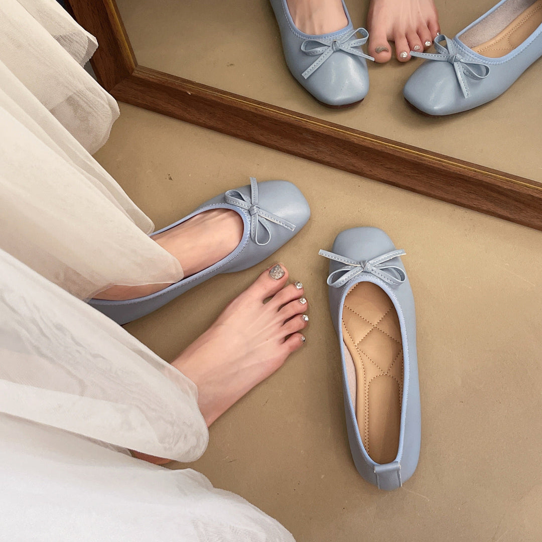 Damen Ballerinas mit süßem Schleifen-Design und komfortabler Sohle
